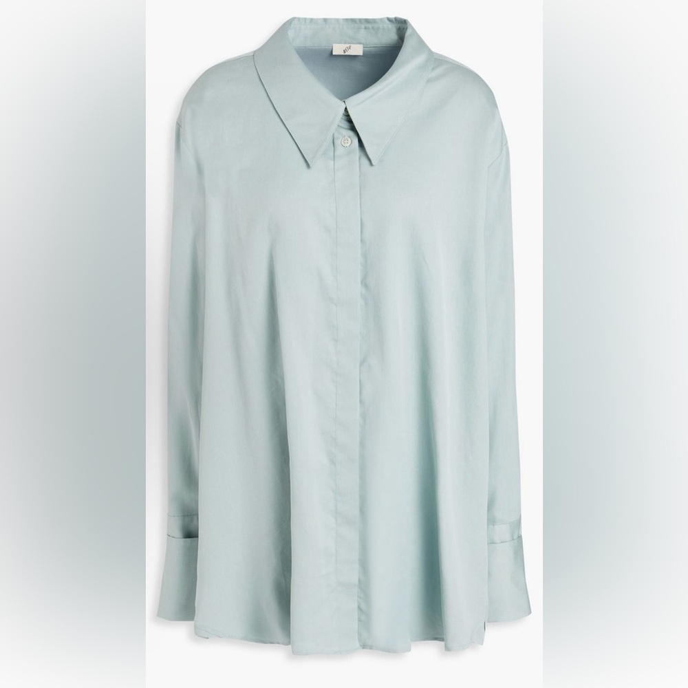 Bite Studio oversized cotton and silk-blend twill shirt